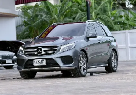 2017 BENZ GLE-CLASS, 500e AMG Dynamic โฉม W166 ปี14-ปัจจุบัน สีเทา เบนซินไฟฟ้าแบบเสียบปลั๊ก ไมล์แท้