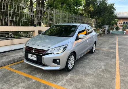 มิตซู Attrage 1.2 GLS  ปี 2019   เกียร์ออโต้  ล้อแม็ก ปุ่มสตาร์ต พวงมาลัยหุ้มหนัง ยาง DUNLOP ใหม่
