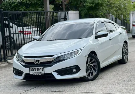 Honda Civic FC 1.8EL เครื่องยนต์: เบนซิน  เกียร์: ออโต้  ปี: 2018 สี: ขาว