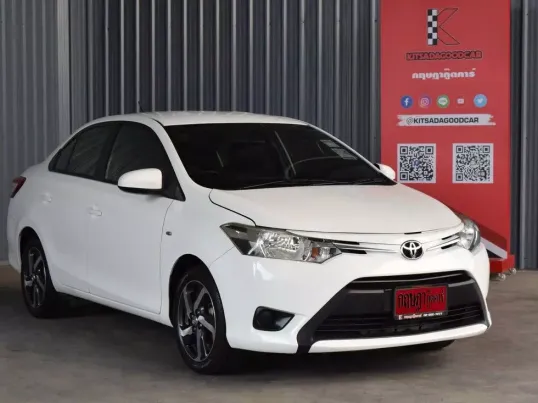 Toyota Vios 1.5 J 2016 รถบ้านมือเดียวออกห้างป้ายแดง ล้อแม็ก เบาะหนัง ติดแก๊ส LPG ฟรีดาวน์ได้