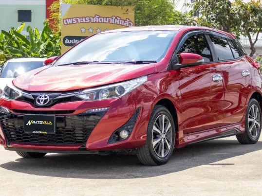 2019 Toyota Yaris 1.2 G Plus ผ่อนเบาๆสบายๆ ประหยัดน้ำมันสุดๆ สีแดงเข้มสวยมาก