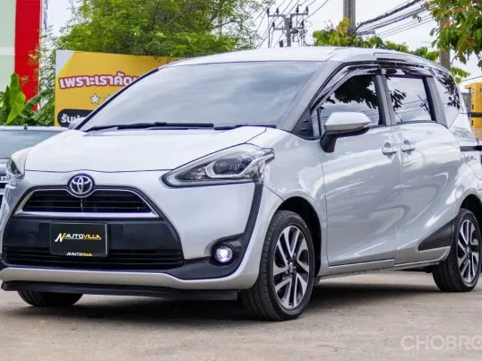 2017 Toyota Sienta 1.5 V รถสวยสภาพป้ายแดง สภาพใหม่กริป  สีเทายอดฮิตสวยหรูมาก