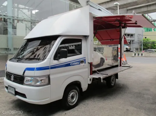 2023 SUZUKI CARRY 1.5 สีขาว เกียร์ธรรมดา แต่ง FoodTruck พร้อมใช้งาน วิ่งน้อย รถสวยสภาพใหม่ ฟรีดาวน์
