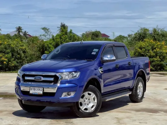 Ford Ranger Hi Rider Double Cab 2.2 XLT 4×2 เกียร์ AT สีน้ำเงิน ปี 2017 รถบ้านมือเดียว ไมล์น้อย 