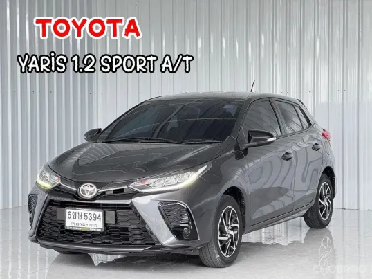 รถมือเดียว Toyota YARIS 1.2 Sport รถเก๋ง 5 ประตู ออกรถฟรีดาวน์
