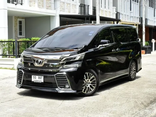 Toyota Vellfire 2.5 ZG  ปี2015 สี: ดำ  เกียร์: ออโต้  เครื่องยนต์: เบนซิน 