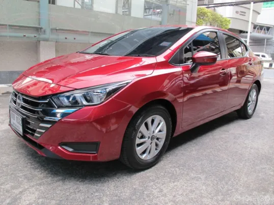 2024 NISSAN ALMERA 1.0 EL AUTO สีแดง ปุ่มSTART วิ่งน้อย 2,375 กม.รถสวยสภาพใหม่