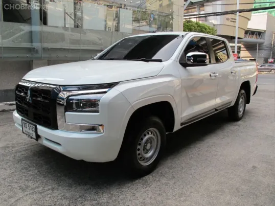2025 MITSUBISHI TRITON DOUBLE CAB 2.4 PRO เกียร์ธรรมดา สีขาว วิ่งน้อย 8,069 กม. รถสวยสภาพใหม่ 