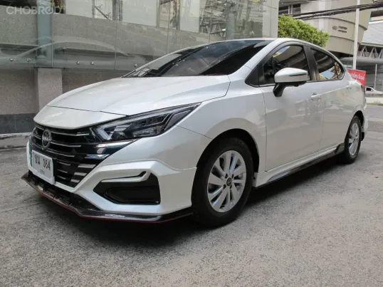 2025 NISSAN ALMERA 1.0 V AUTO สีขาว ปุ่มSTART เบาะหนัง  วิ่งน้อย 18,860 กม. รถสวยสภาพใหม่ ฟรีดาวน์